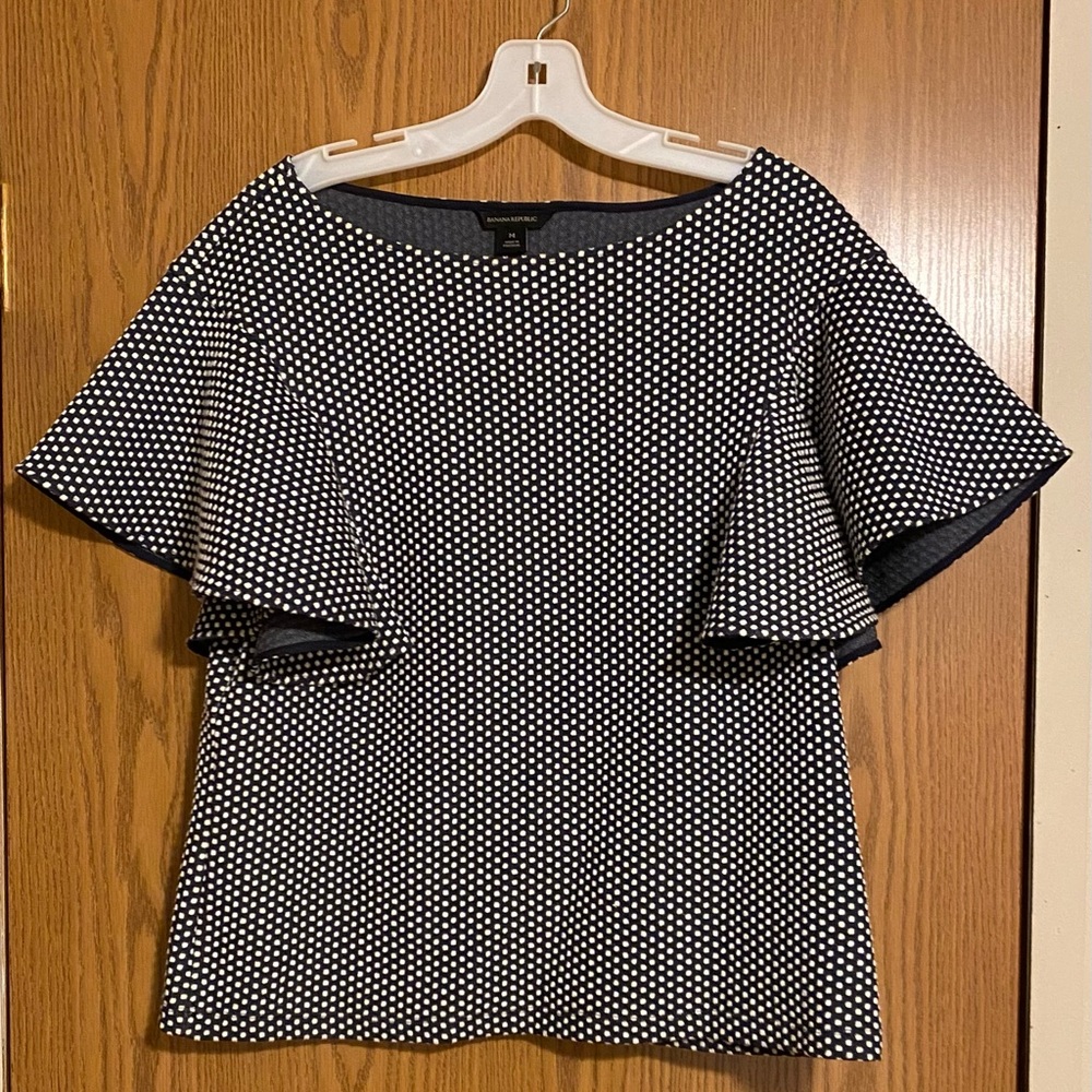 Ruffled sleeve top